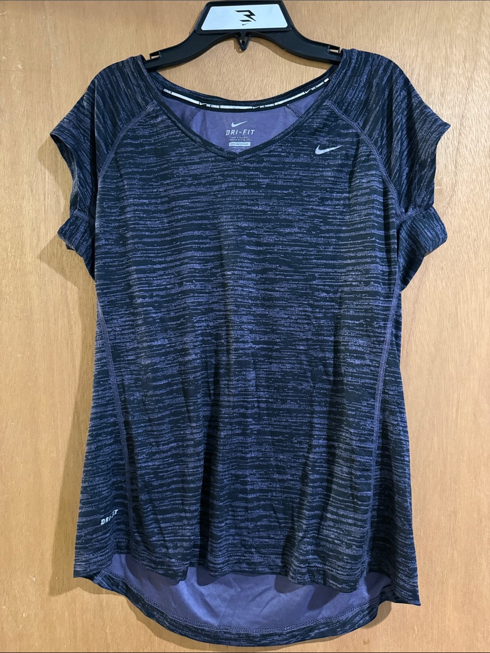 Nike Women's Short Sleeve Dri-FIT Top - Navy Heather